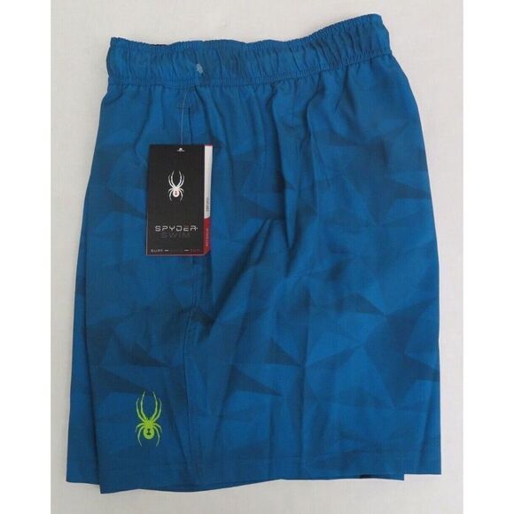 Spyder Swim S923057 SWF Men's Sz XL Blue Tristar 7" Swim Trunk Shorts - Picture 3 of 4
